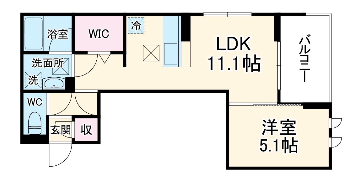 リーセント ビオラの間取り