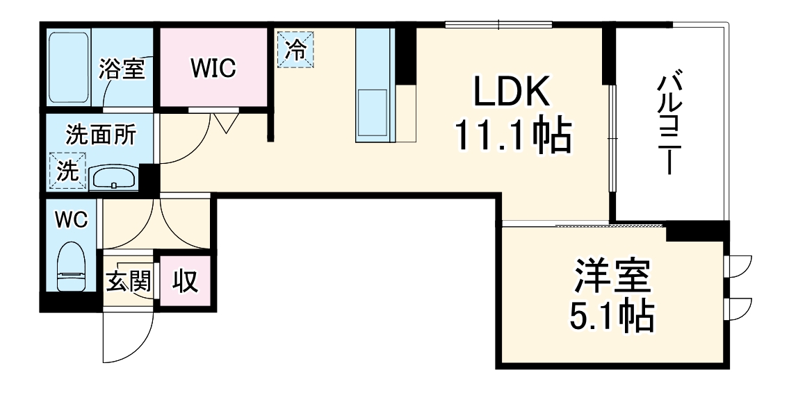 リーセント ビオラの間取り