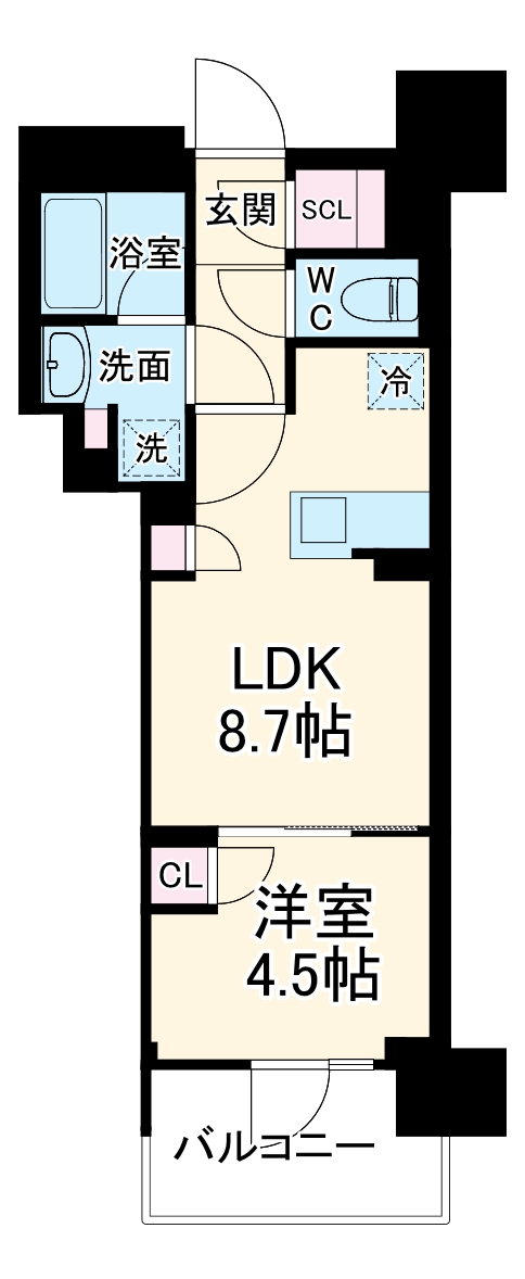 プレサンス名駅南ブリエの間取り