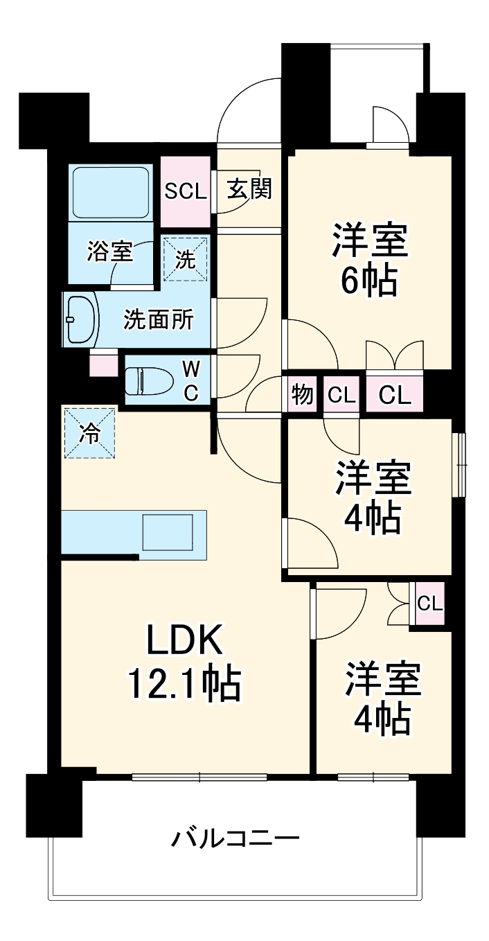 プレサンス名駅南ブリエの間取り