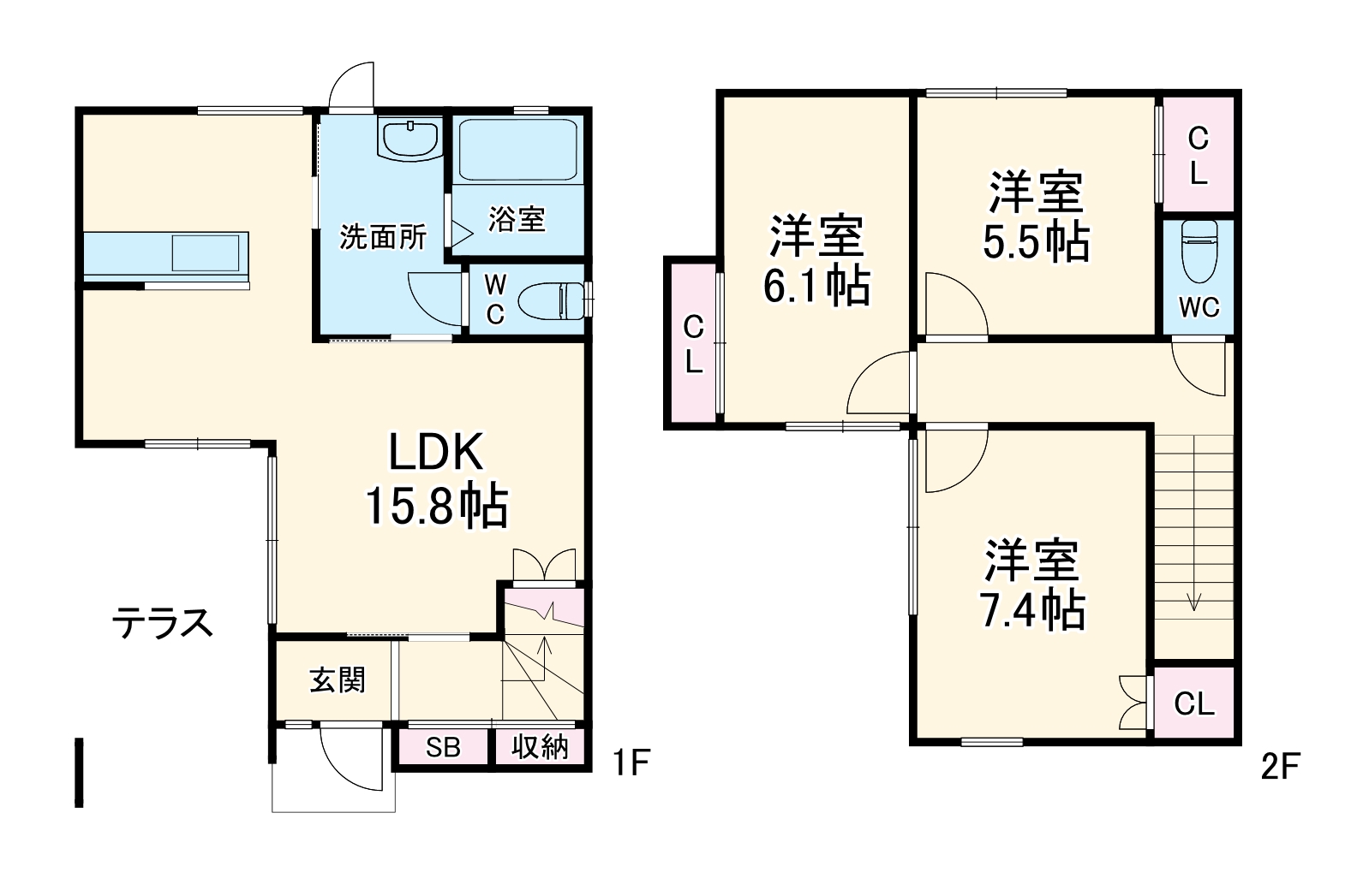 ロイヤルシティ頭陀寺 東棟の間取り