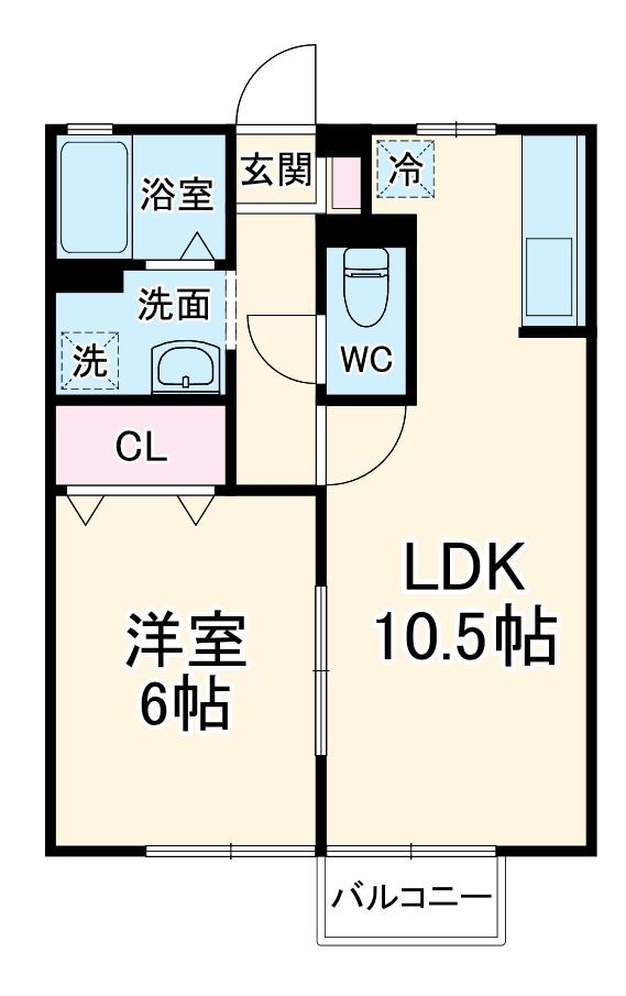 クレール伊勢の間取り