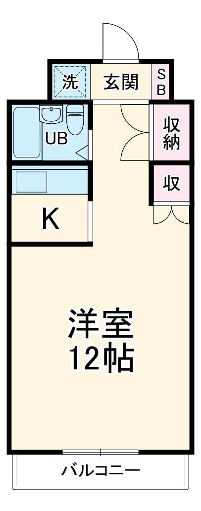 板戸ビューハイツの間取り