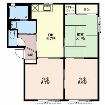 サニーハウスの間取り