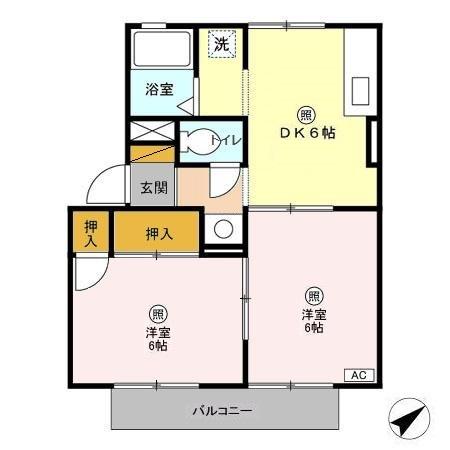 パークアベニュー Bの間取り