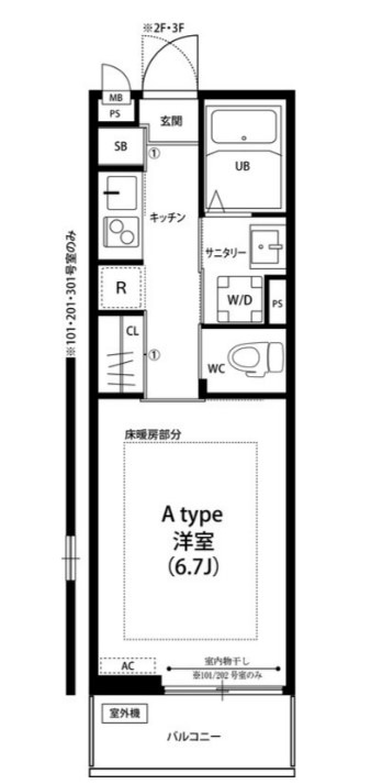 リブリ・鵠沼海岸の間取り