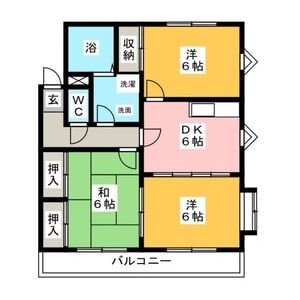 サンヴィラ篠田の間取り