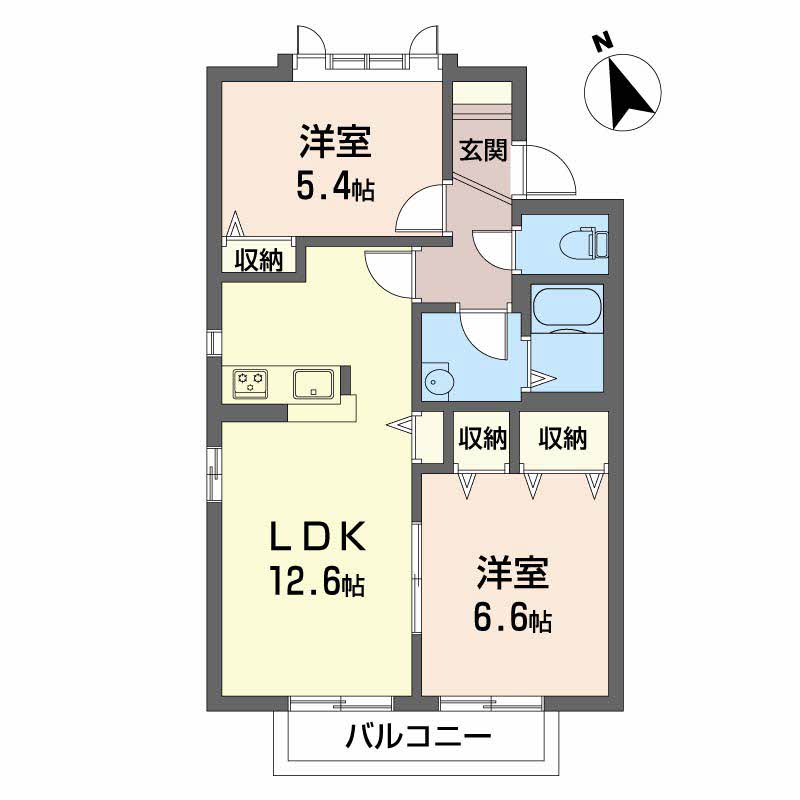 プルミエ・レタージュの間取り