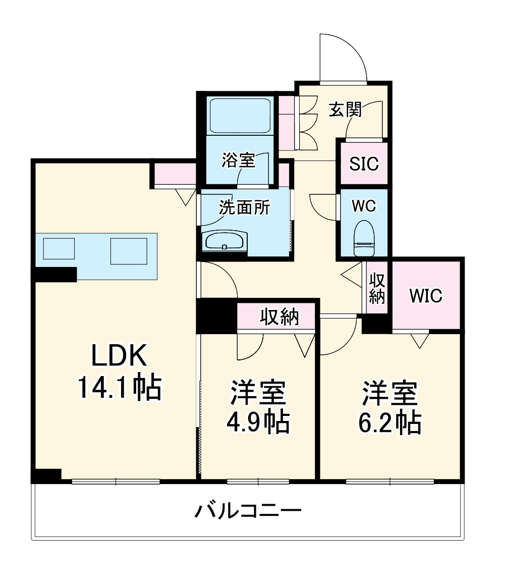 グランメゾン南浅田の間取り