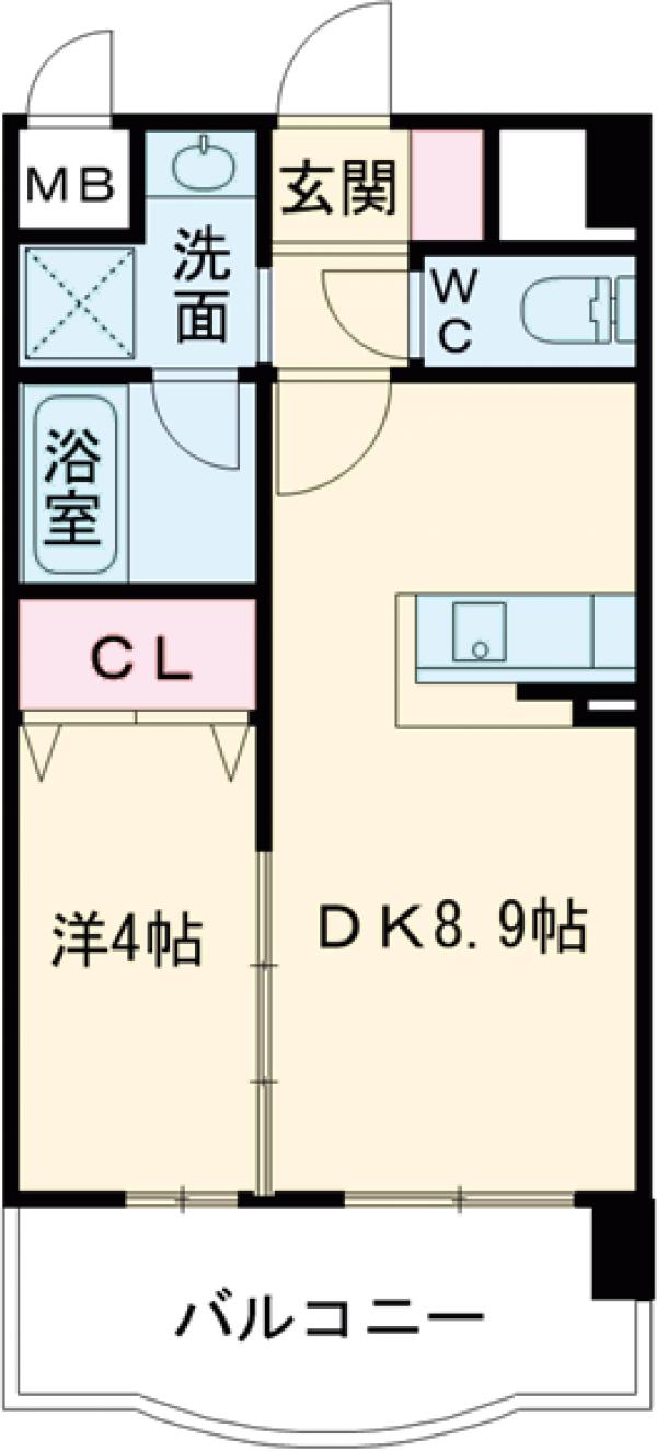 S-FORT箱崎東の間取り