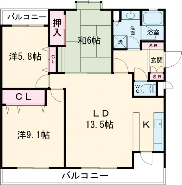 フェニックスコート二子玉川の間取り