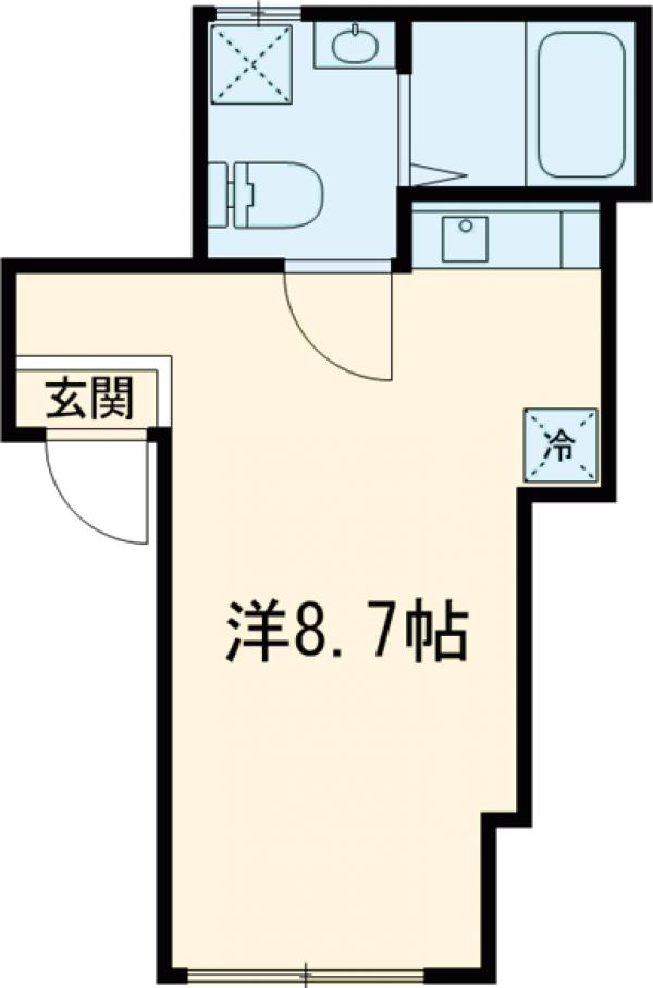 コンフォート東向島・201号室の間取り