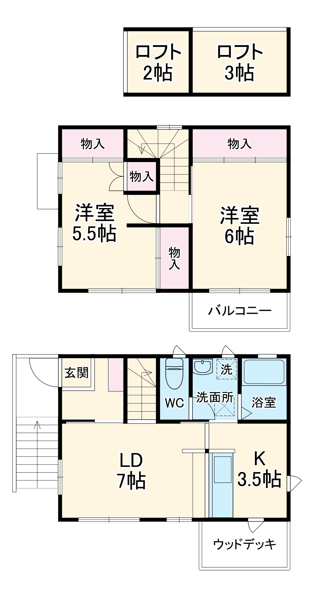 湘南カンセールトシマCの間取り