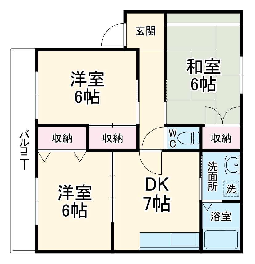 ハイツMOONⅡの間取り