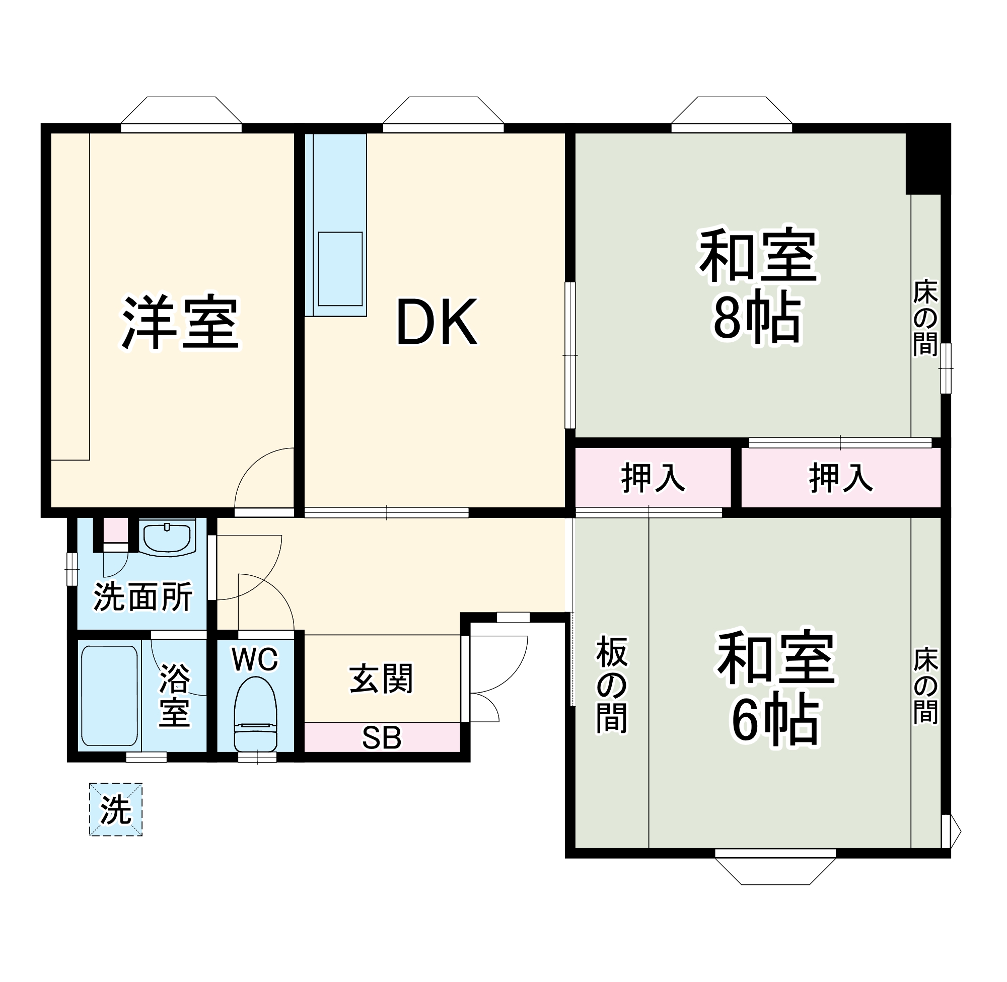 JGS緑丘マンション別館の間取り