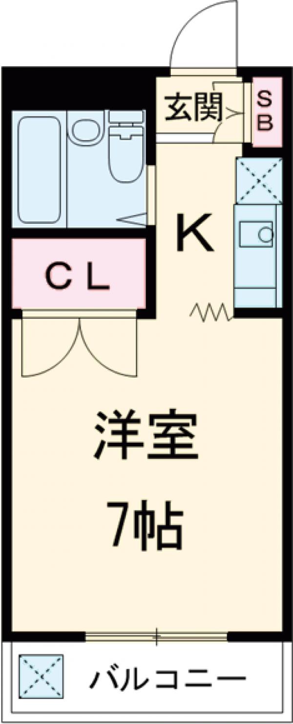 ジュネス鹿島の間取り