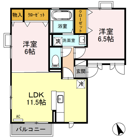 ラ メールの間取り