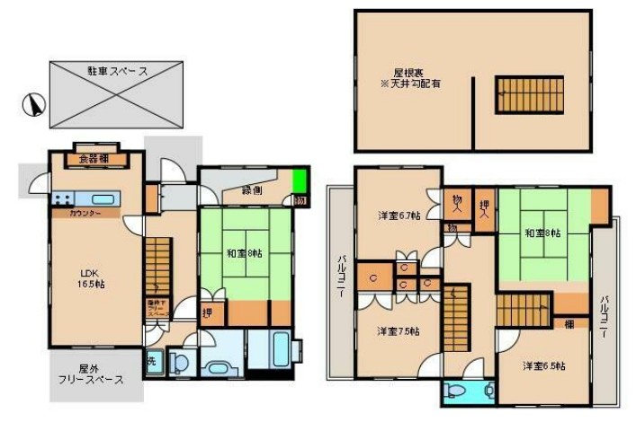 荻窪1丁目戸建の間取り