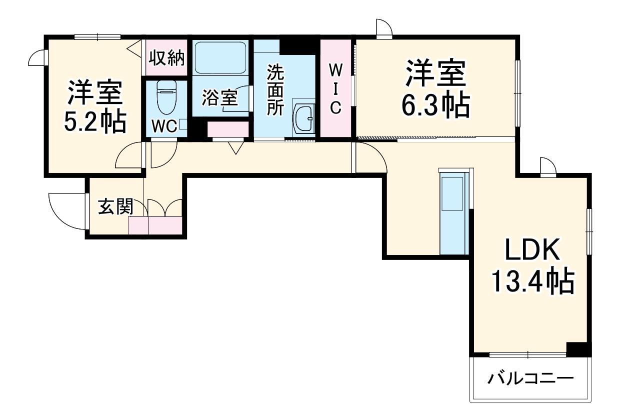 リラフォート大瀬戸の間取り