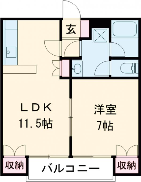 KDハイツの間取り
