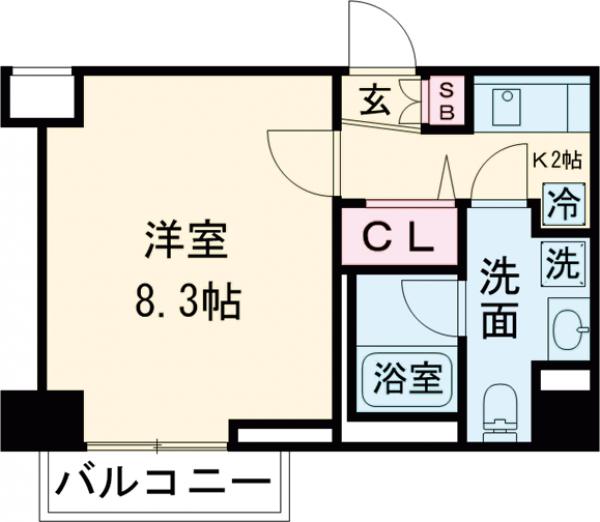 メインステージ上野毛Ⅱの間取り