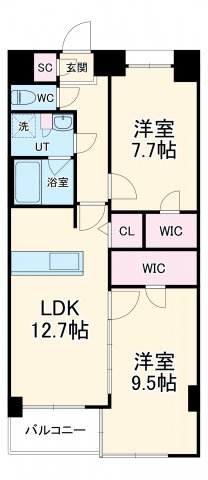 S-RESIDENCE神沢affordの間取り