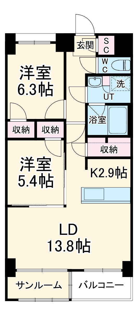S-RESIDENCE神沢affordの間取り