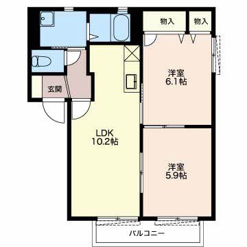 ブレシアスヒルⅡの間取り