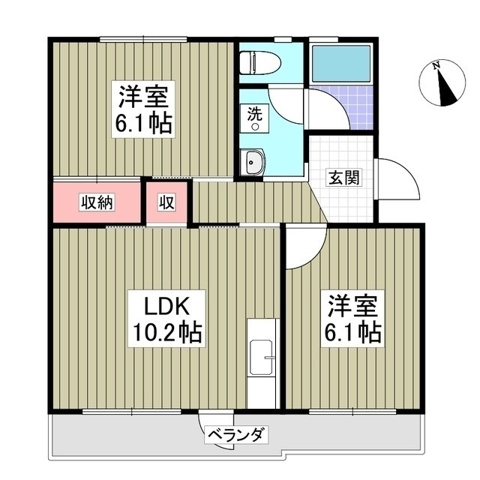 サンシャイン新真鍋の間取り