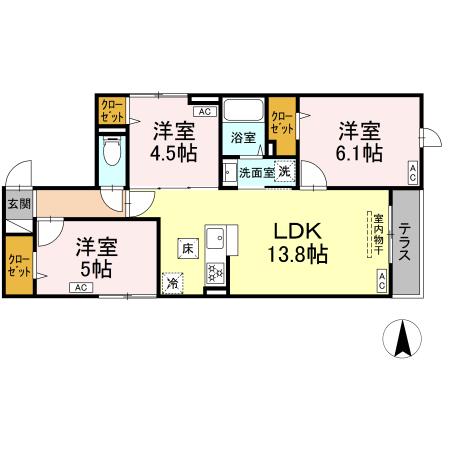 セレスティア東葛西Ⅴの間取り