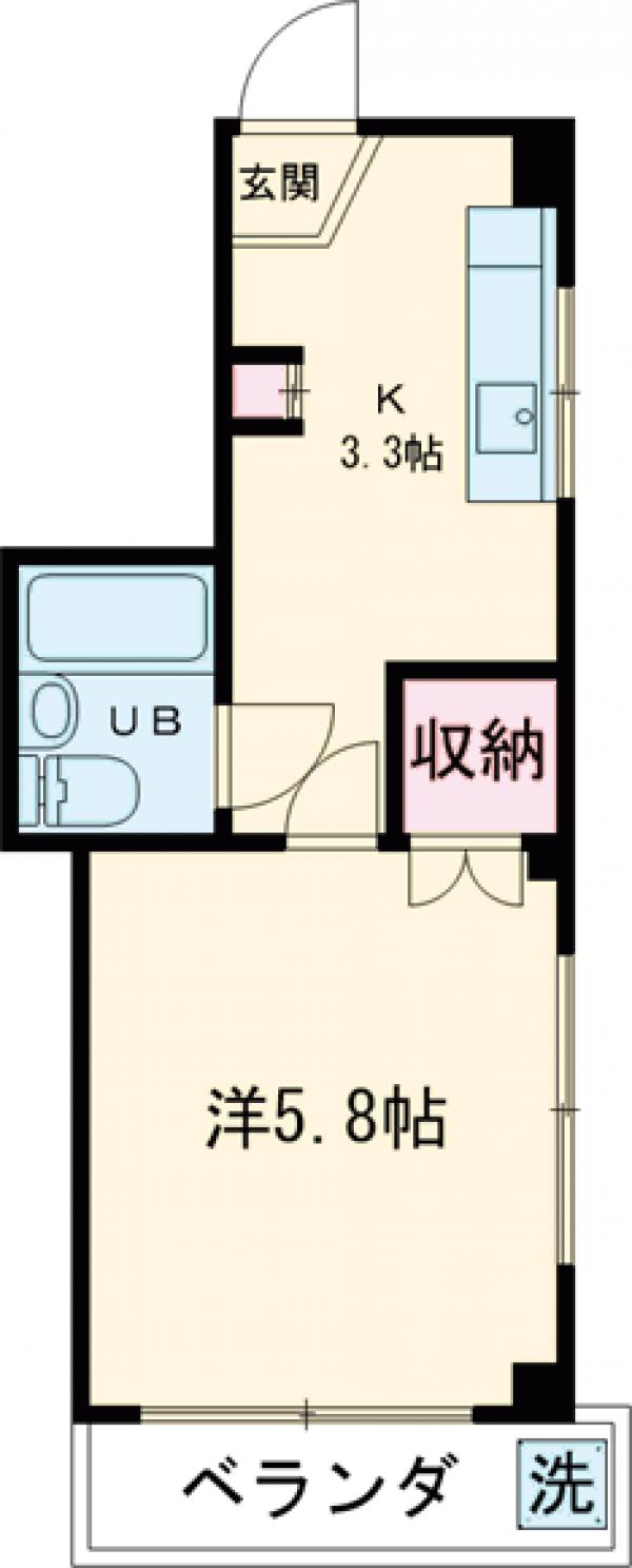 ドアーズ立川の間取り