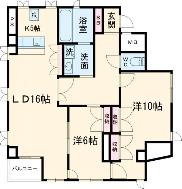 第二栄晃ビルの間取り