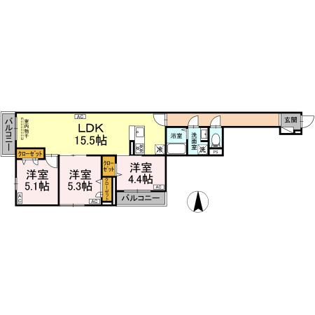 セレスティア東葛西Ⅴの間取り