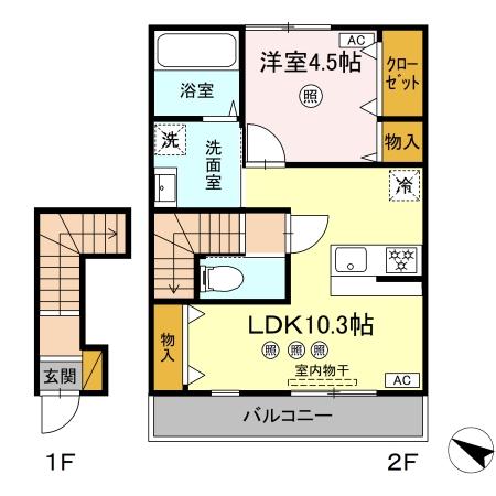 クレスト千波の間取り