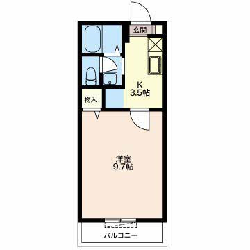 シャトレーオカダAの間取り