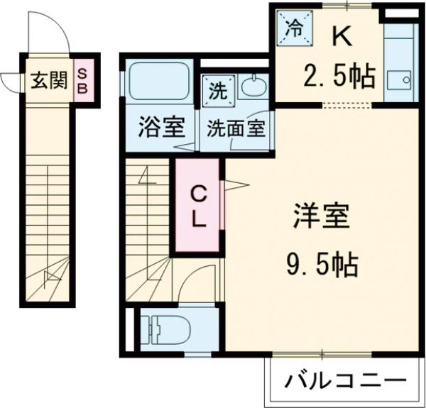 プラムコート中町の間取り