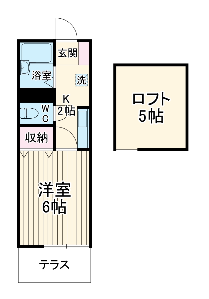 エスポワールマツダ・103号室の間取り