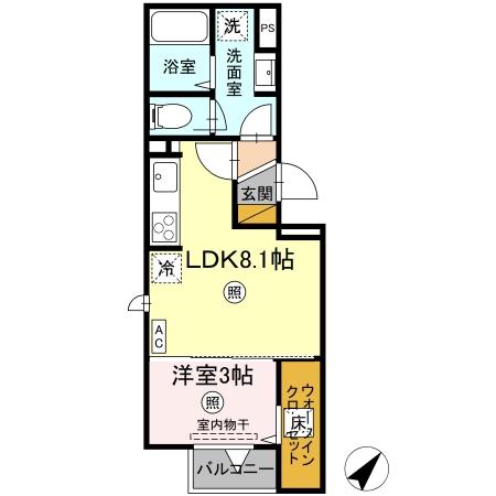 エストレアAの間取り