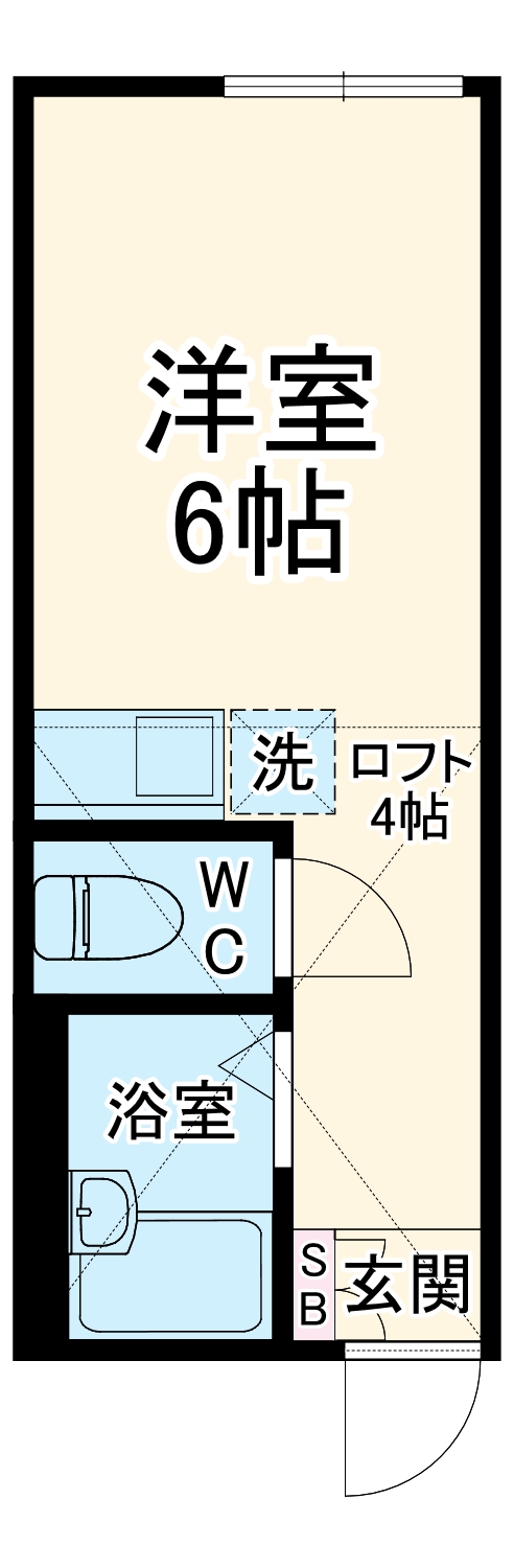横浜ヒルズ・207号室の間取り