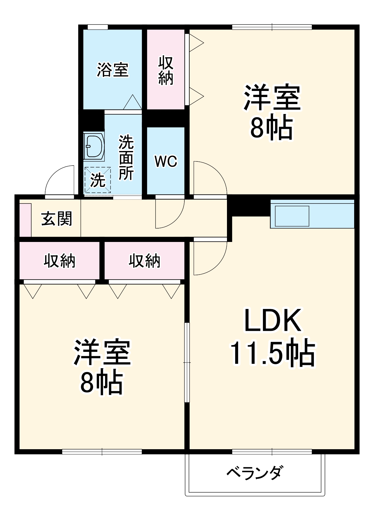 カトルセゾンの間取り