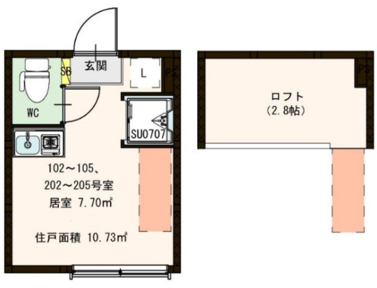 グランサムハウス王子神谷の間取り