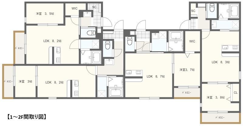 蘇我の完工年月(2025年10月)築の賃貸アパートの間取り