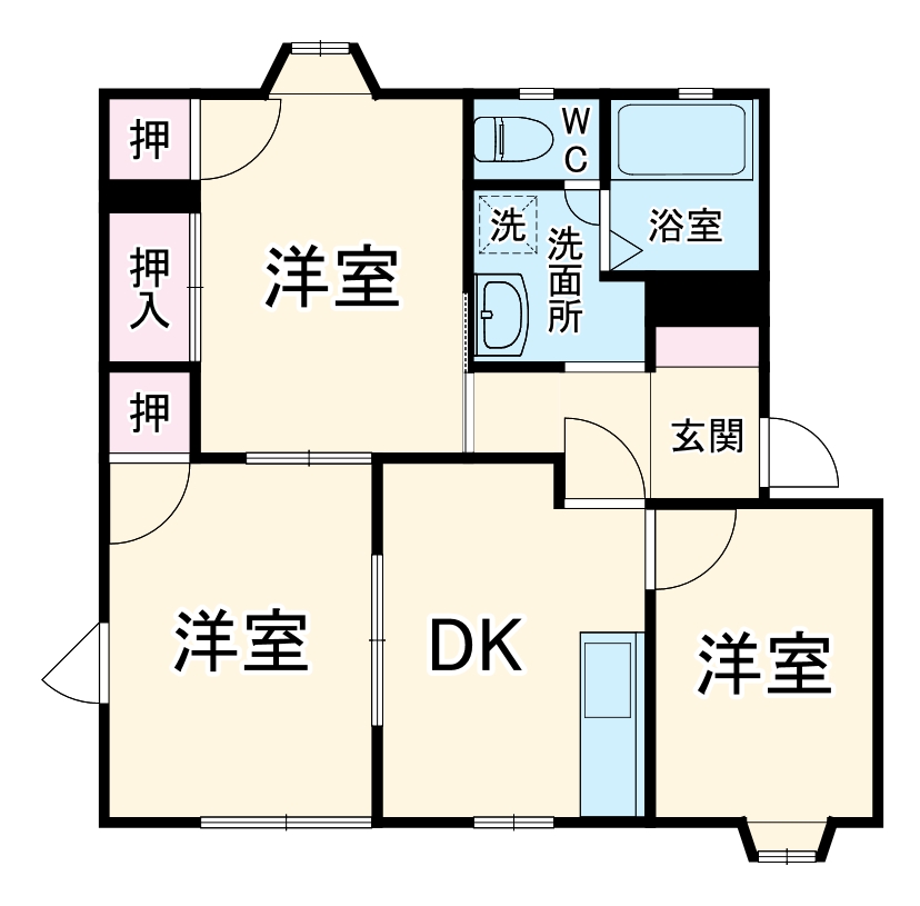 ヒルズ佐倉A棟の間取り