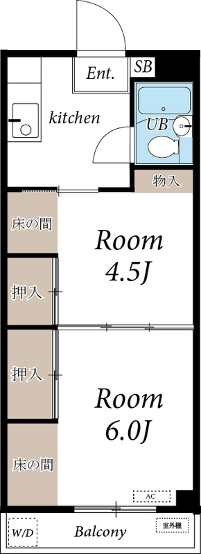 アップル都町の間取り