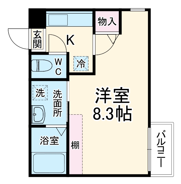 アークリード北野白梅町の間取り