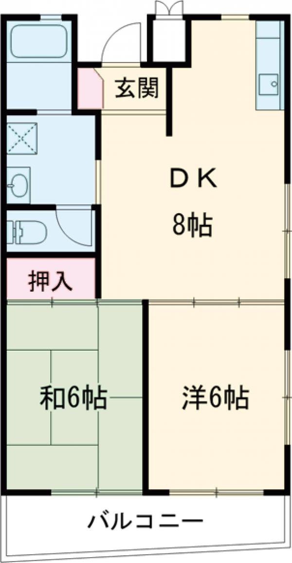 コーポラスアオイの間取り