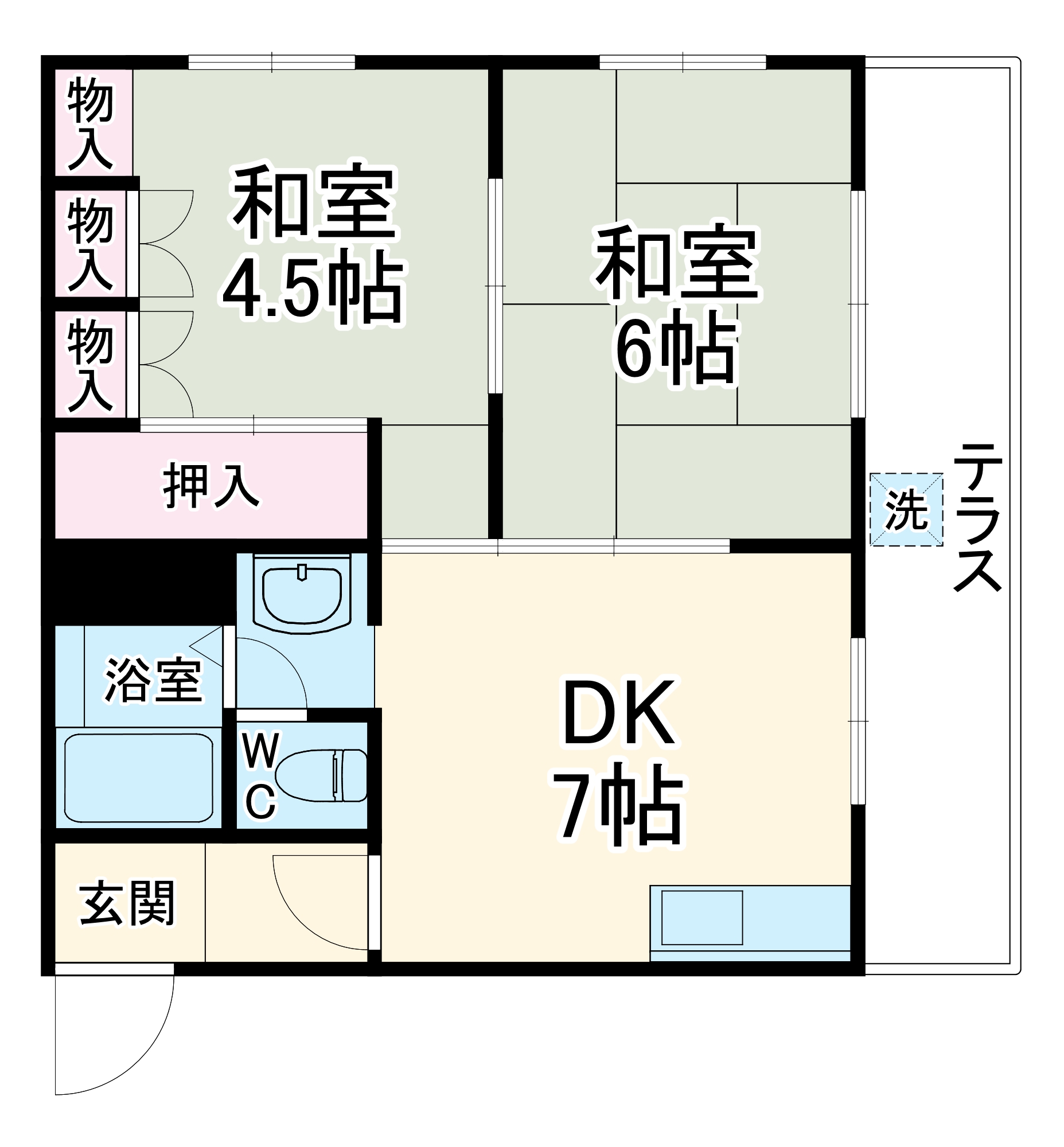 サンハイツ江坂の間取り