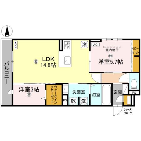 Clashist新森の間取り