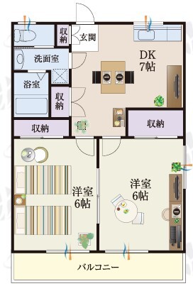 b’CASA熊谷Ⅵre-Bornの間取り