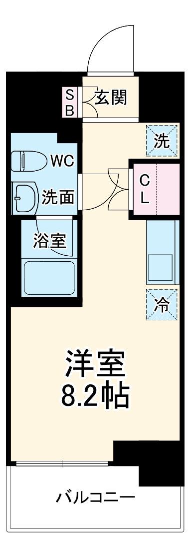 反町の完工年月(2025年8月)築の賃貸マンションの間取り